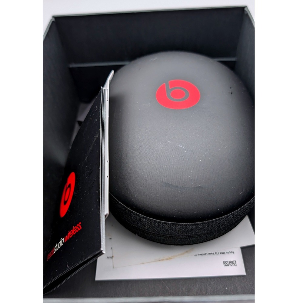 Beats Studio Wireless 2.0 Box Case Cord Manuals ONLY Matte Black MHAJ2AM/A